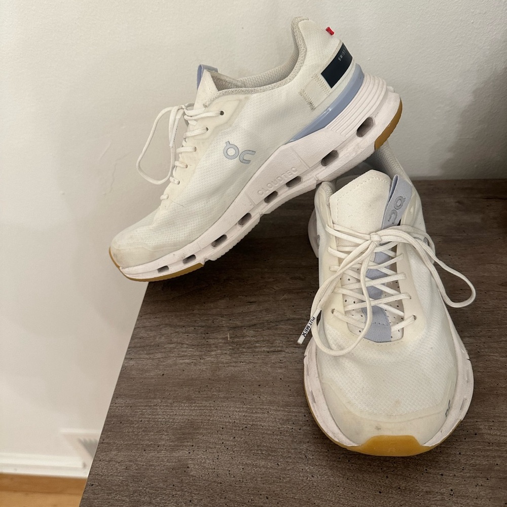 On Cloud Cloudnova sneakers, size 7, white